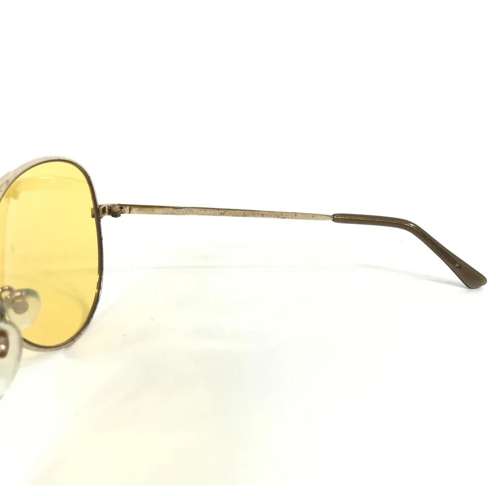 Vintage Serengeti Sunglasses 5129M Mens Gold Aviators Yellow Photochromic Lenses